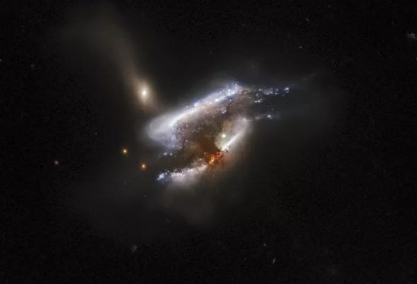 Hubble Telescope - colliding galaxies