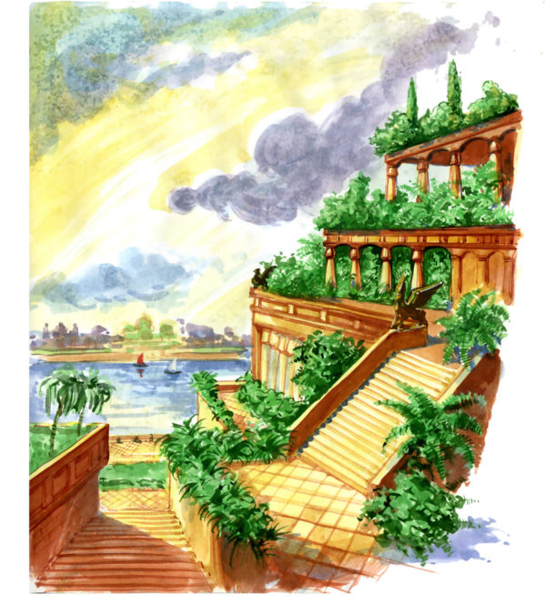 The Hanging Gardens of Babylon - Deposit Photos