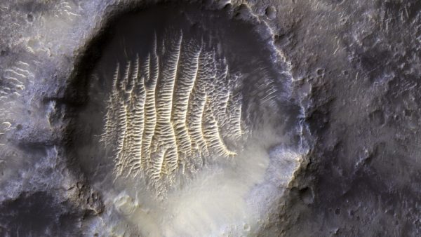 Airy Crater "Fingerprint" - NASA