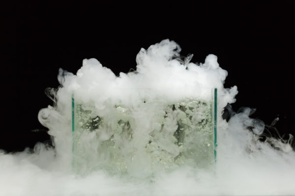 dry ice - phases of matter - deposit photos
