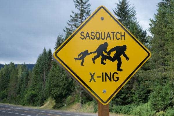Bigfoot - Sasquatch Crossing - Deposit Photos