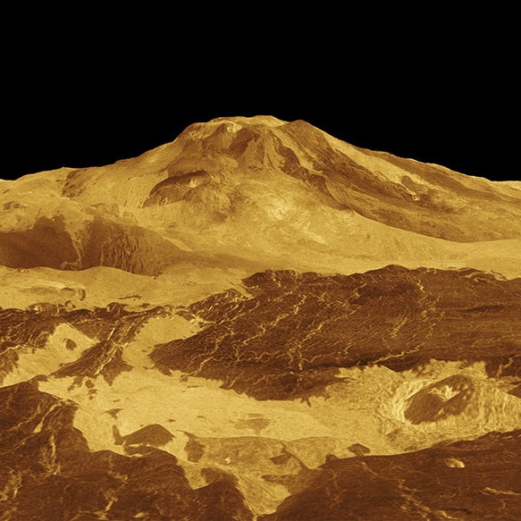 Maat Mons volcano on Venus