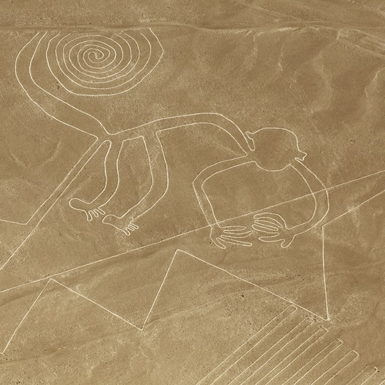 Nazca Lines - Monkey - Deposit Photos