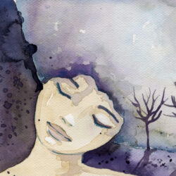 woman sleeping and dreaming - deposit photos