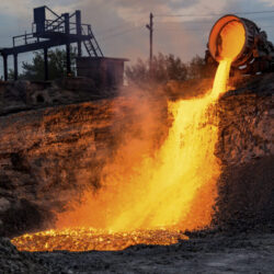industrial waste slag - deposit photos