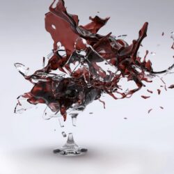 shattering wine glass - deposit photos